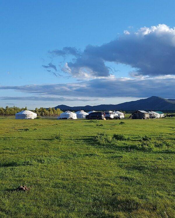 Yurts in Mongolia in local families