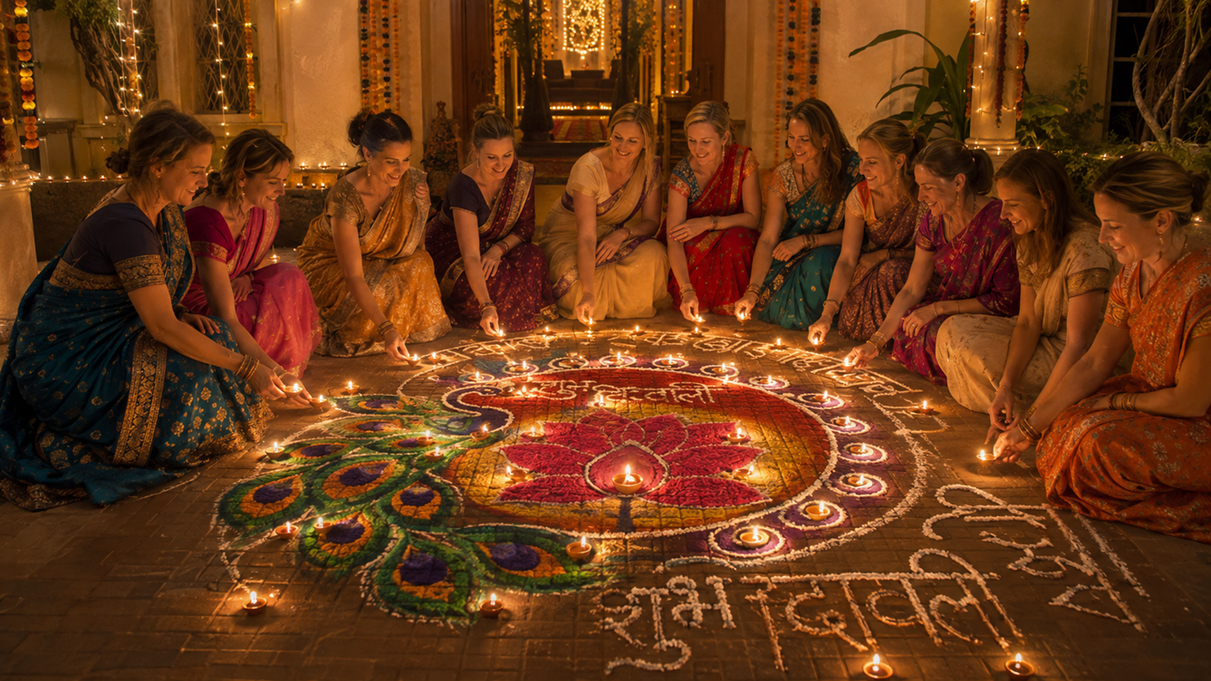 Rajasthan at Diwali Among Women